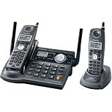 Panasonic Refurb KXTG5672B 5.8GHz Cordless Phone,2 Handset,1x3,Digital Answering Device, Dual Key Pad,Black