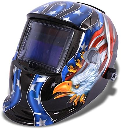 Qianqsun Pro Darkending Welding Helmet Welders Mask Grinding Function Solar Powered Wide Shade Range Sensitivity Adjustable Black Eagle