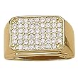 18K Yellow Gold Man's Diamond Ring