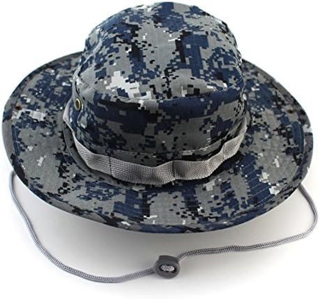 unihandbag store Durable Woodland Camo Fishing Snap Brim Military Bucket Sun Hat