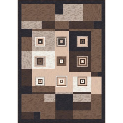 Stainmaster® Bloques Rug - Brown Leather (3