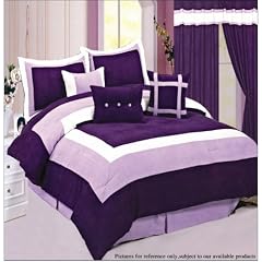 9pc Soft Micro Suede Comforter Set Include Two Extr