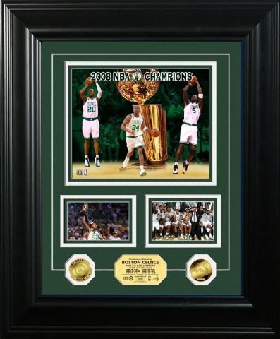 Buy Boston Celtics 2008 NBA Champions Marquee Gold Coin Photo Mint by Highland Mint