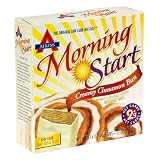 Atkins Morning Start Breakfast Bars, Creamy Cinnamon Bun, 5-Count Box of 1.4-Ounce Bars (Pack of 4)