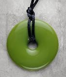 Teething Bling Pendant - Donut Shape (Peridot Green)