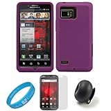 Purple Premium Soft Silicone Skin Cover for Verizon Wireless Droid Bionic T ....
