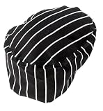 Kitchen & Housewares : Chef Revival Pinstripe 100% Cotton Beret, Medium