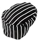 Chef Revival Pinstripe 100% Cotton Beret, Extra Large