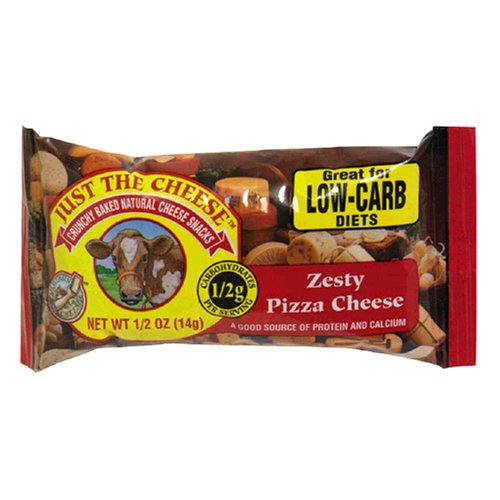 Just the Cheese Bars, Zesty Pizza, 0.5-Ounce Bars (Pack of 15)