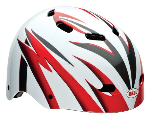 Bell Toddler Maniac Bike Helmet, White Red Magnum On Sale