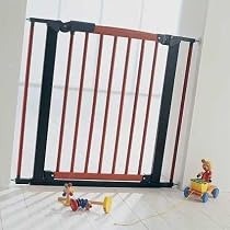 Baby Dan Avantgarde Dark Wood and Black Baby Safety Gate 71cm - 78 cm