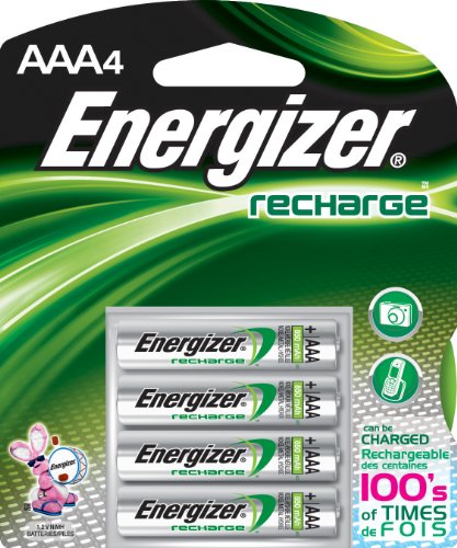 Energizer Rechargeable Batteries, AAA, 4-Count, (Pack of 2)
