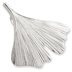 Schmuck-Pur Vollkommen echt Silber Ginkgo-Blatt-Anh�nger 3,50cm
