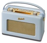 Roberts RD50-PASTELBLUE Portable Vintage Style DAB & FM Radio With PAUSEplus In Pastel Blue