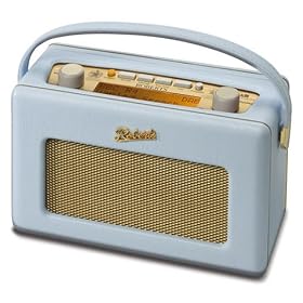Roberts RD50-PASTELBLUE Portable Vintage Style DAB & FM Radio With PAUSEplus In Pastel Blue
