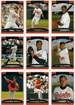 2006 Topps Series 2 BALTIMORE ORIOLES baseball cards team set