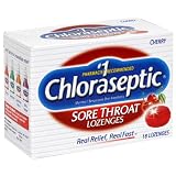 Chloraseptic Sore Throat Lozenges, Cherry, 18-Count Boxes (Pack of 6)
