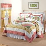 BrylaneHome Quilt (PINK YELLOW MULTI,KING)