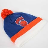 New York Knicks - Cuffed Pom Beanie By Mitch and Ness
