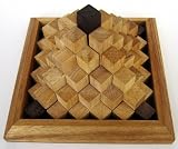 Keops Pyramide - 3D Puzzle - Denkspiel - Knobelspiel - Geduldspiel aus Holz - 