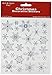 Tattoo King Multi-Colored Stickers-Silver & White Snowflakes