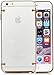 iPhone 6S Plus, iPhone 6 Plus,iSee Case (TM) Transparent Clear Barely There Super Slim with TPU Bumper Protective Cover (6Plus-Clear Gold)