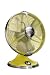 Hunter Rockefeller Portable Fan, Majestic Yellow with Brushed Nickel Trim