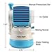USB Water Fan, Portable Watering Misting Fan, Desktop Fan with Powerful Cooling Air, Mini Personal Fan for Table&Laptop (BLUE) by UPmagic