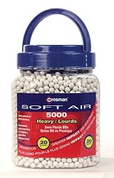 Crosman AirSoft 5,000 ct. Bottle White Heavy AirSoft BBs