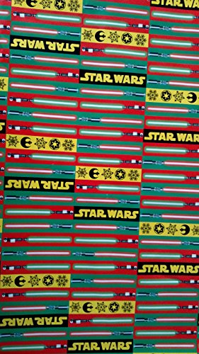 Star Wars Wrapping Paper Lightsaber Christmas Gift Wrap (1 Roll, 70 Sq. Ft.)