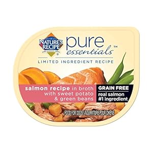 Nature's Recipe Pure Essentials Grain Free Salmon Recipe in Broth (24 Pack), 2.75 oz