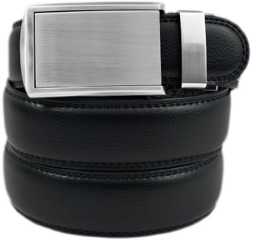 SlideBelts Men's Black Winged Leather Belt - Custom Fit