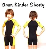 3 mm Kinder Neopren Shorty mit Lycra-Einsätzen in Größe 104 - 110 für ca. 4-5 Jahre Neoprenanzug