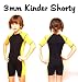 3 mm Kinder Neopren Shorty mit Lycra-Einsätzen in Größe 104 - 110 für ca. 4-5 Jahre Neoprenanzug