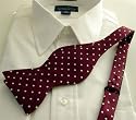 100% Woven Silk Self-Tie Bow Tie - Maroon with White Polka Dots - Texas A&M, Mississippi St