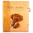 Handmade Banana Bark Large Photo Album With Raised Elephants Design (Thailand)