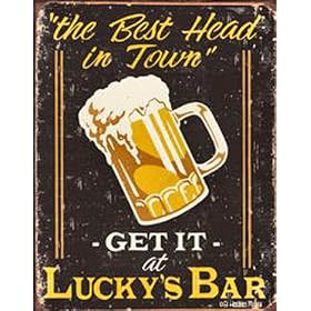 Desperate Enterprises Moore-Lucky's Bar Collectible Metal Sign