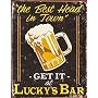 Desperate Enterprises Moore-Lucky's Bar Collectible Metal Sign