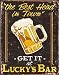 Desperate Enterprises Moore-Lucky's Bar Collectible Metal Sign