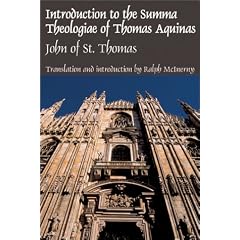 Intro Summa Theologiae Thomas Aquinas: John Of St. Thomas