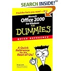 Click here to buy Microsoft Office 2000 for Windows for Dummies Quick Reference by  Doug Lowe.