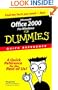 Microsoft Office 2000 for Windows for Dummies Quick Reference