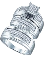 0.41CTW DIAMOND FASHION TRIO SET
