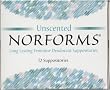 Norforms Unscented Long Lasting Feminine Deodorant Suppositories 12