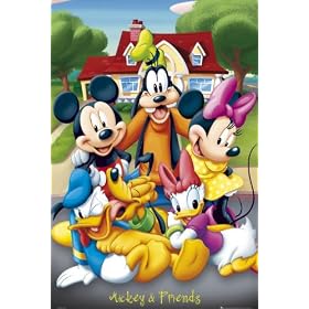 DISNEY MICKEY MOUSE DONALD DUCK PLUTO POSTER 24x36
