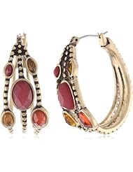 Lucky Brand Multi-Set Stone Hoop Earrings