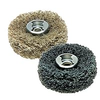 Dremel 511E EZ Lock Coarse Grit and Medium Grit Finishing Abrasive Buffs, 2-Pack