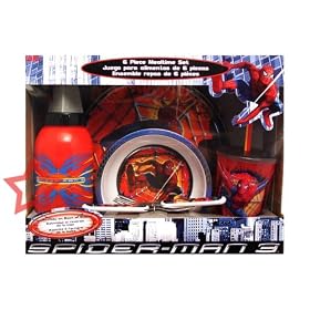 Spiderman 6 pc Dinnerware Set by American Clocks
