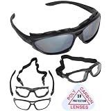 TSD Tactical Air Soft Safety Goggles or Glasses (Silver Mirror)