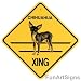 Chihuahua (Short Haired) Crossing Xing Sign